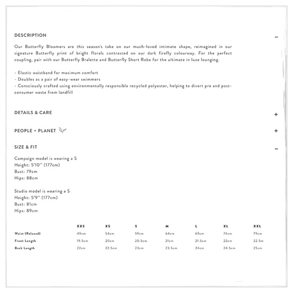 Spell & The Gypsy Butterfly Bloomers Panties Large - Picture 6 of 6